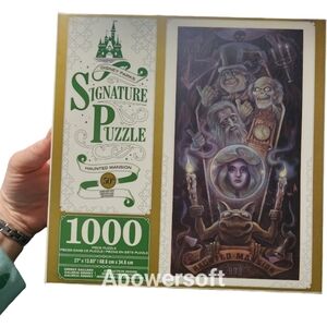 Disney Signature Puzzle - Haunted Mansion 1000-Piece (Green/Gold)